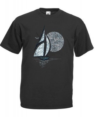 ΓΚΡΙ ΣΚΟΥΡΟ FRUIT OF THE LOOM T-SHIRT ΜΕ ΣΤΑΜΠΑ ART513 3XL